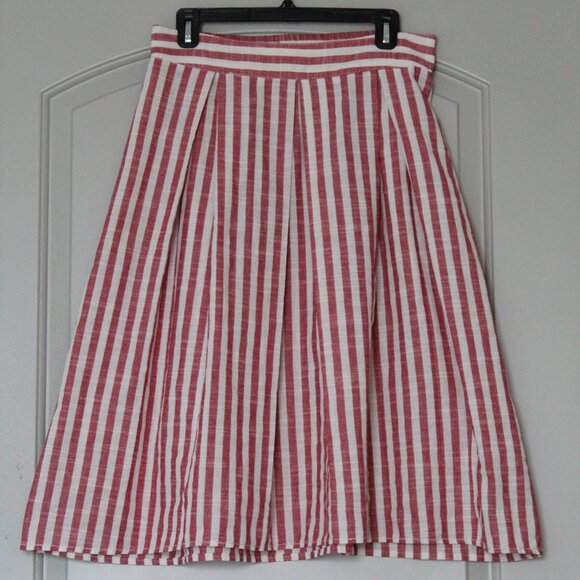 Pinstripe Midi Skirt - Picture 1 of 4